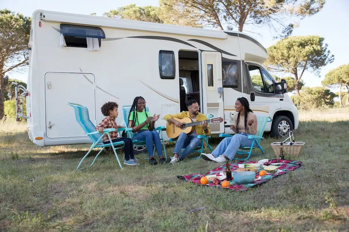 famille camping