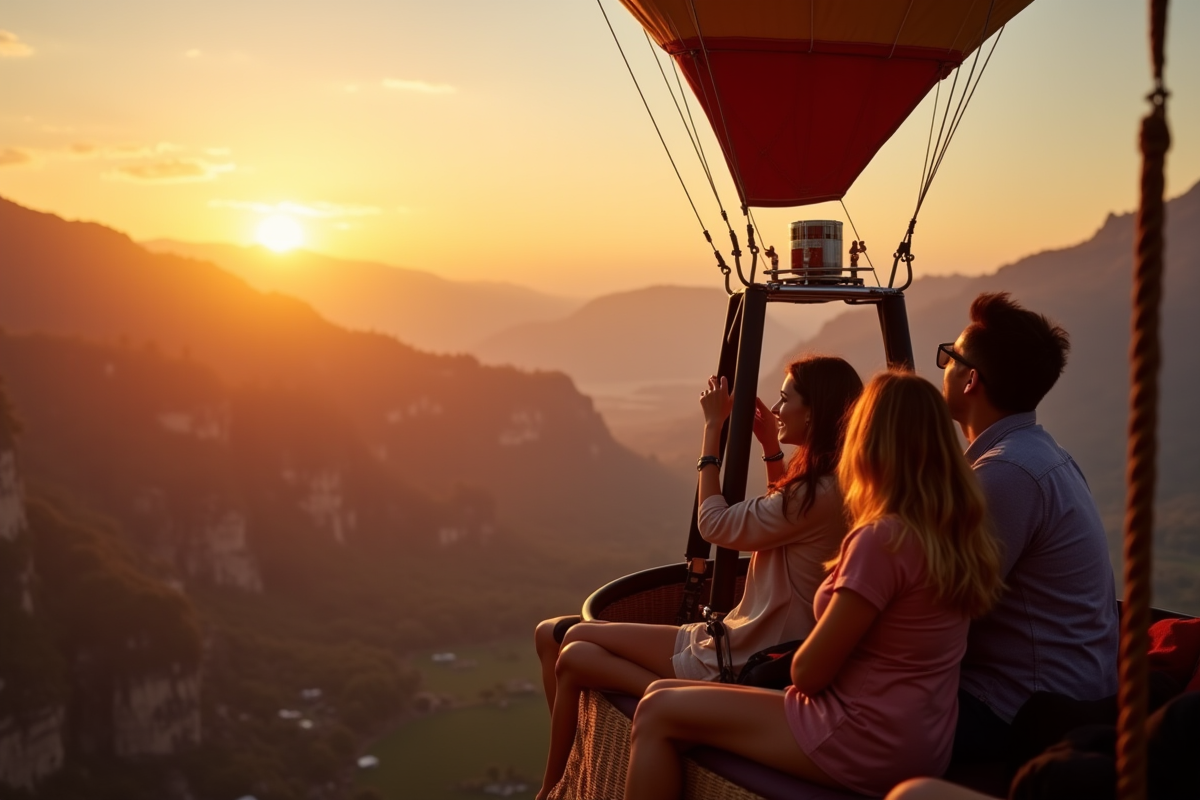 montgolfière paysage